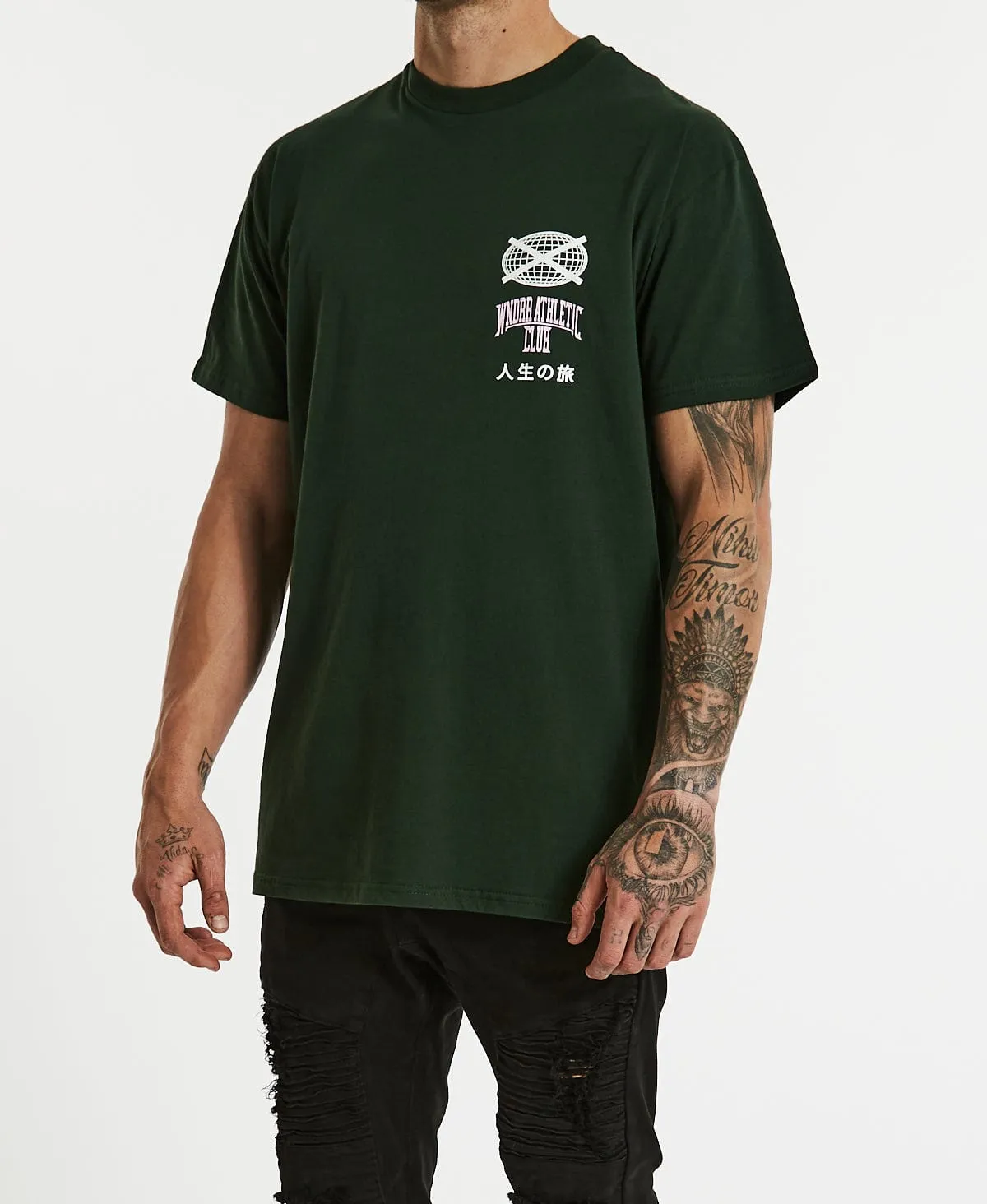 Benchmark Custom Fit T-Shirt Forest Green sold by Neverland product image thumbnail 4