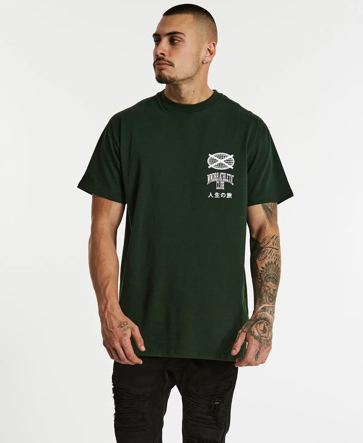 Benchmark Custom Fit T-Shirt Forest Green sold by Neverland product image thumbnail 2