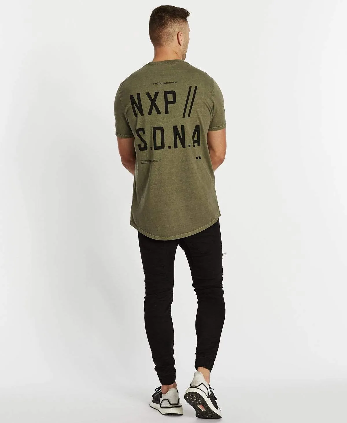 Vision Scoop Back T-Shirt Pigment Khaki sold by Neverland product image thumbnail 5