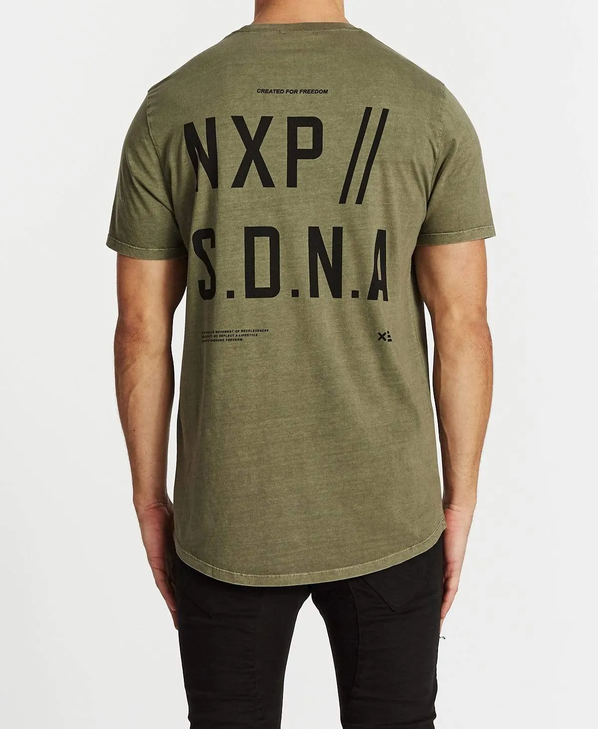 Vision Scoop Back T-Shirt Pigment Khaki sold by Neverland