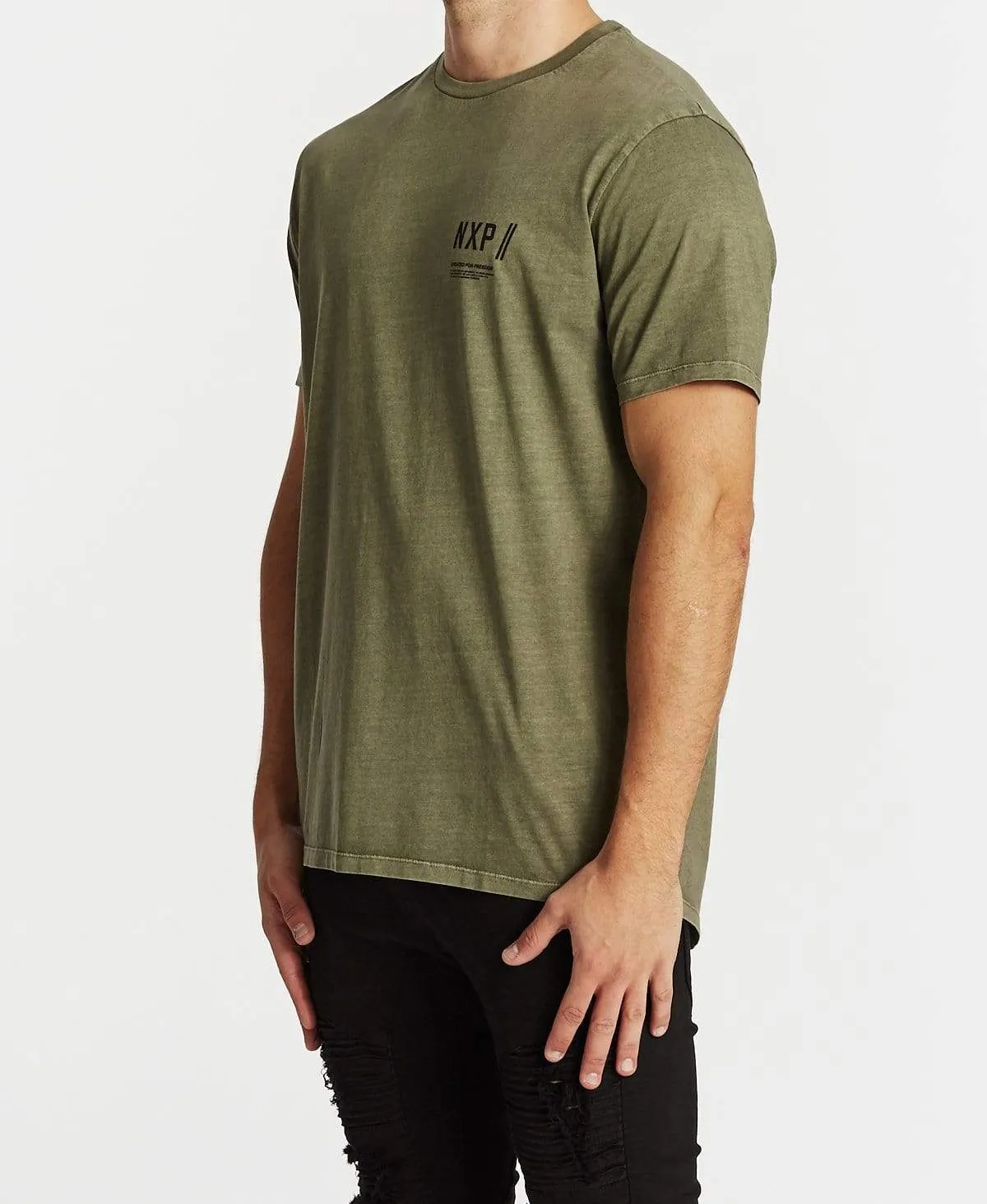 Vision Scoop Back T-Shirt Pigment Khaki sold by Neverland product image thumbnail 3