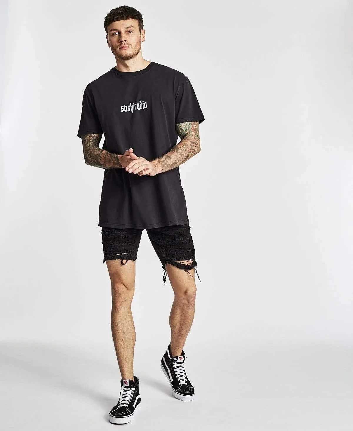 Demeanor Relaxed Fit T-Shirt Metal Black sold by Neverland product image thumbnail 4