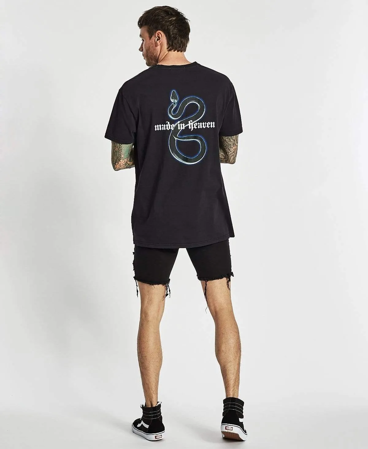 Demeanor Relaxed Fit T-Shirt Metal Black sold by Neverland product image thumbnail 5