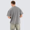 Tumble Loopback Street Tee Acid Charcoal sold by Neverland