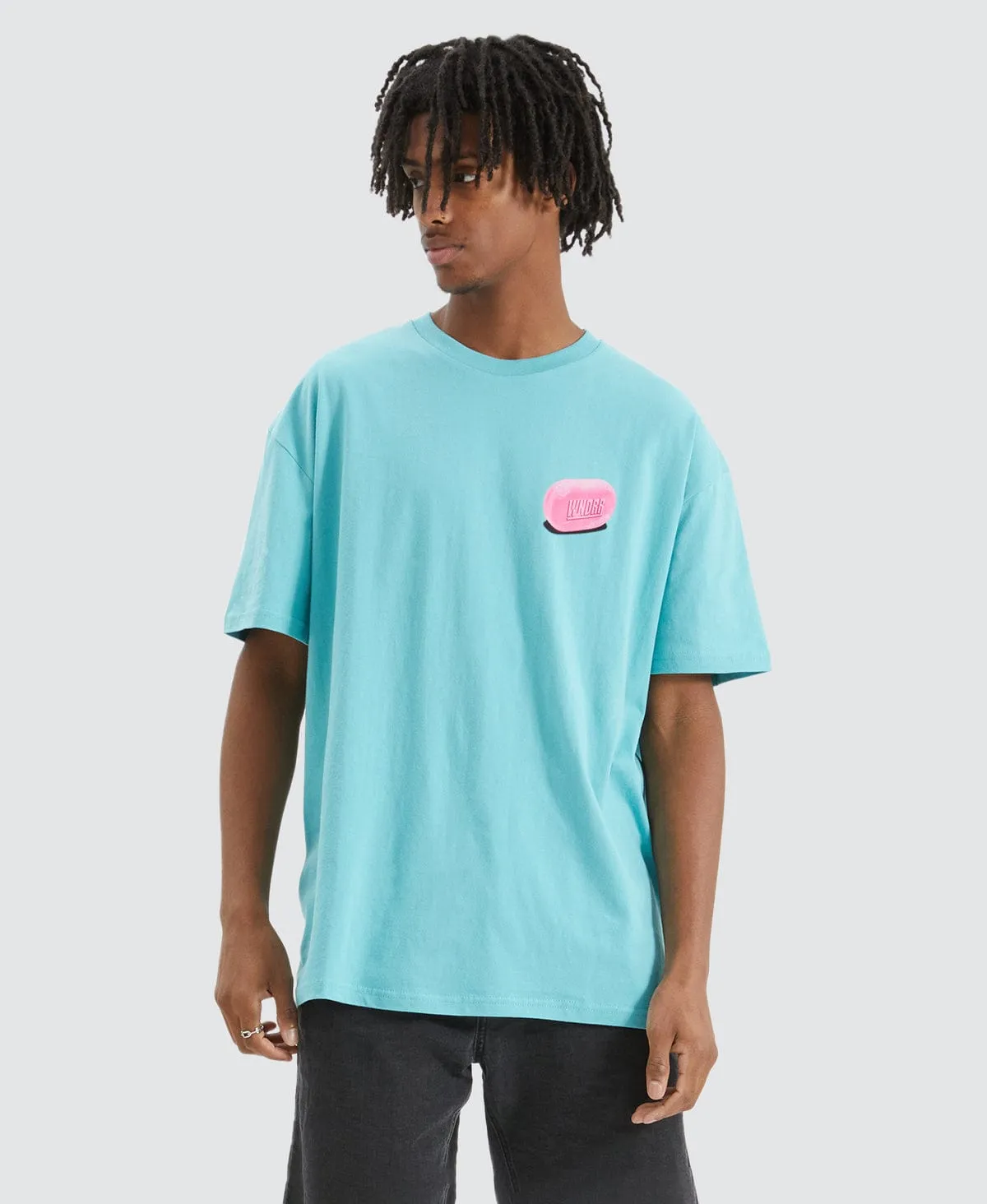 Cleanse Box Fit T-Shirt Teal sold by Neverland product image thumbnail 3