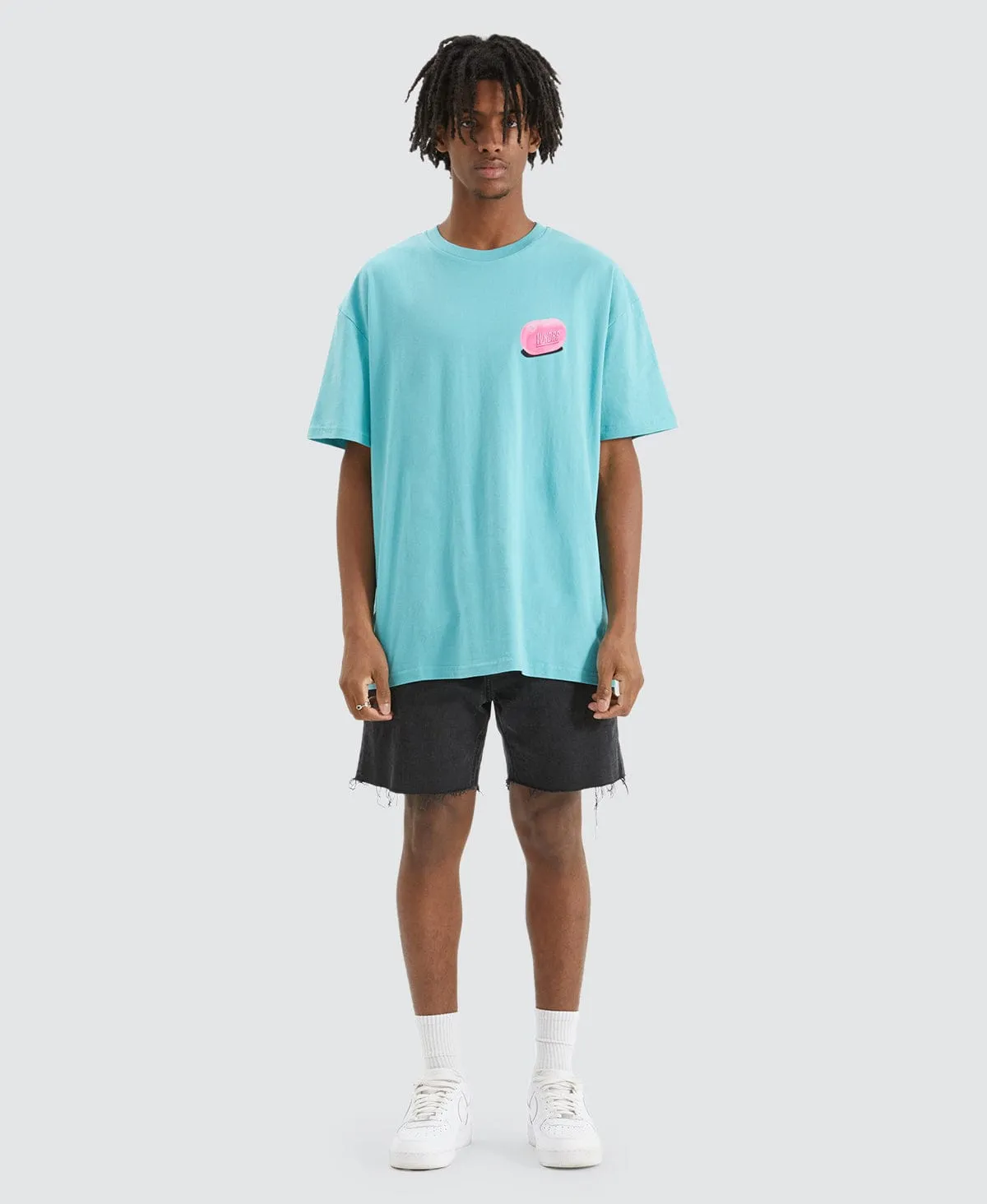 Cleanse Box Fit T-Shirt Teal sold by Neverland product image thumbnail 4