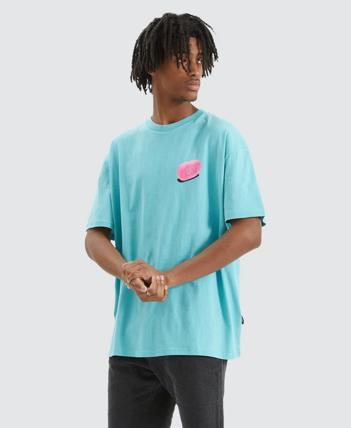 Cleanse Box Fit T-Shirt Teal sold by Neverland product image thumbnail 5