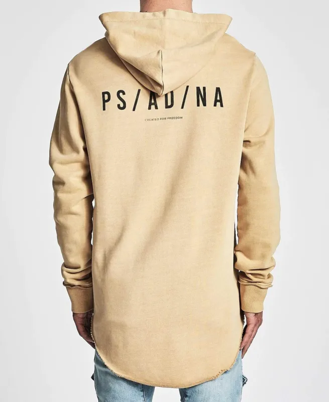Hardcore Raw Curved Hem Hoodie Pigment Tan sold by Neverland