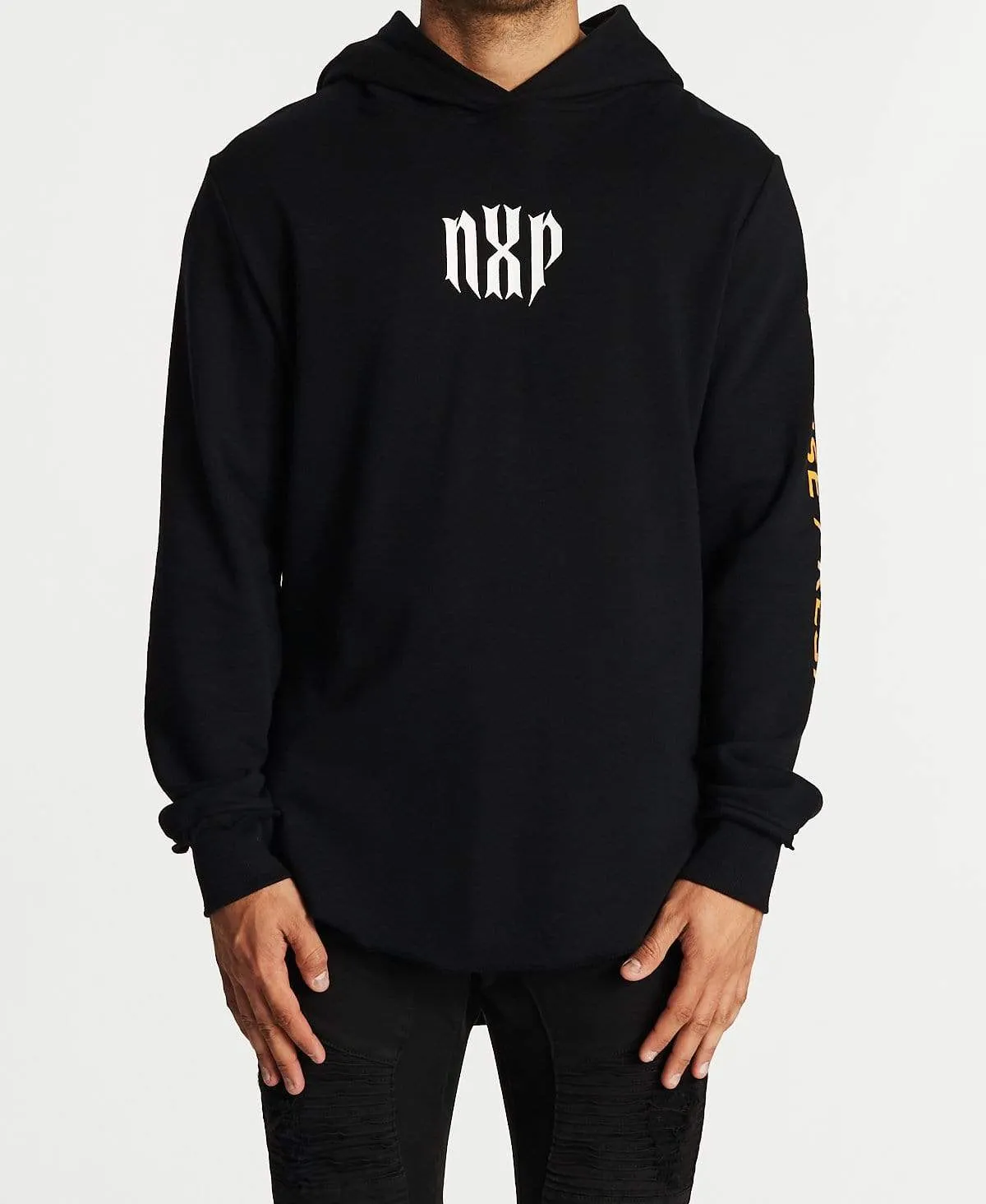 Denial Dual Curved Hoodie Jet Black sold by Neverland product image thumbnail 2