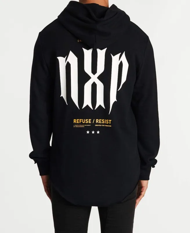 Denial Dual Curved Hoodie Jet Black sold by Neverland