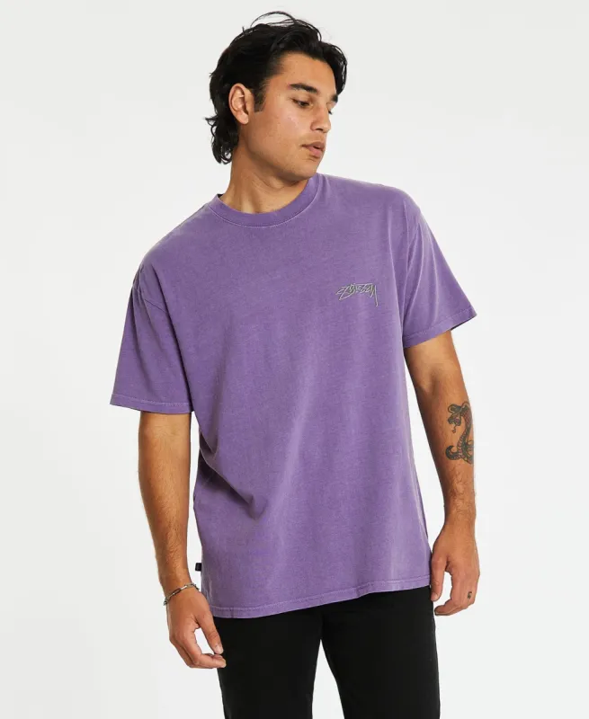 Shadow Script T-Shirt Pigment Grape sold by Neverland