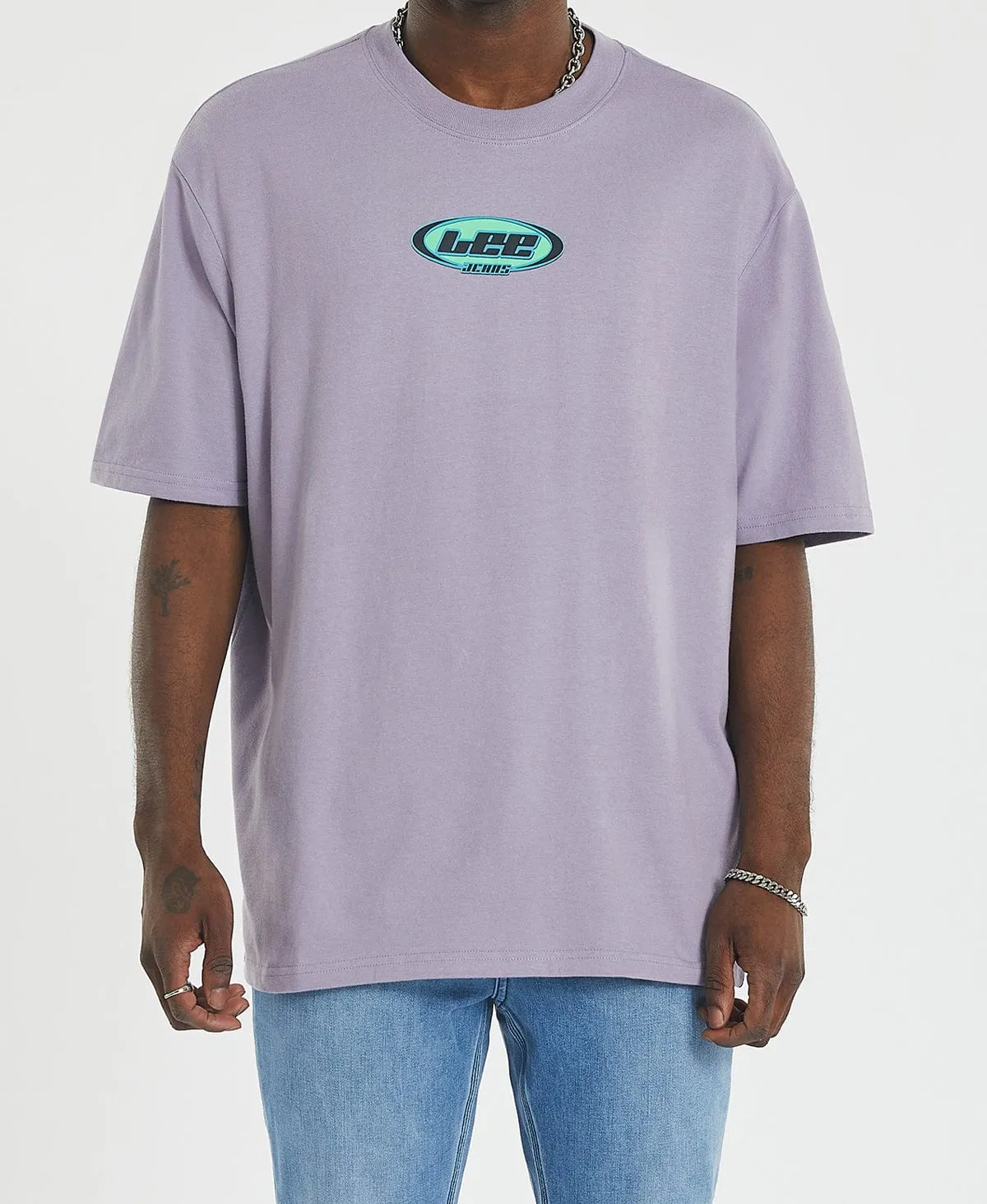 Puff Baggy T-Shirt Grape Drink Purple sold by Neverland product image thumbnail 4