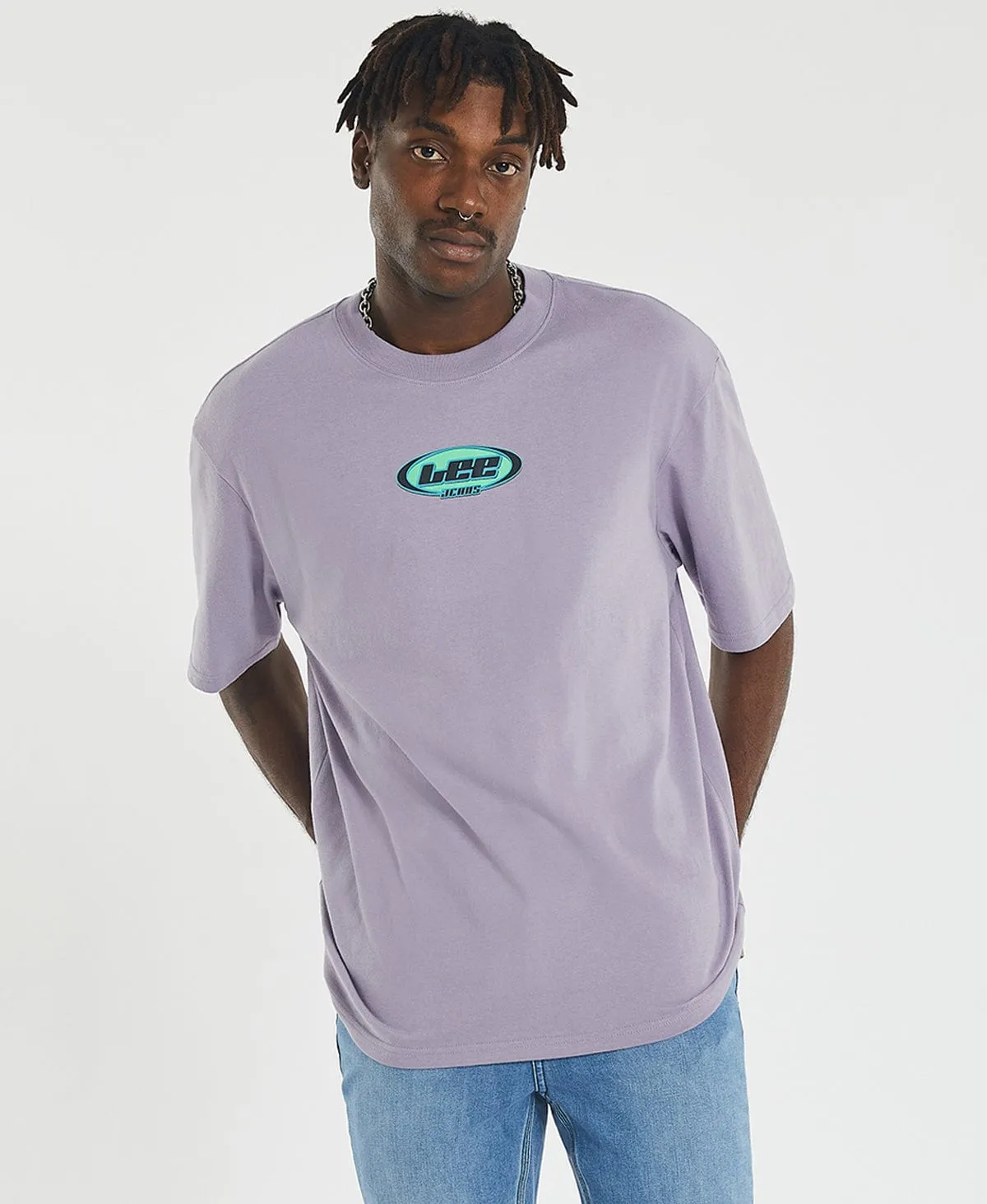 Puff Baggy T-Shirt Grape Drink Purple sold by Neverland