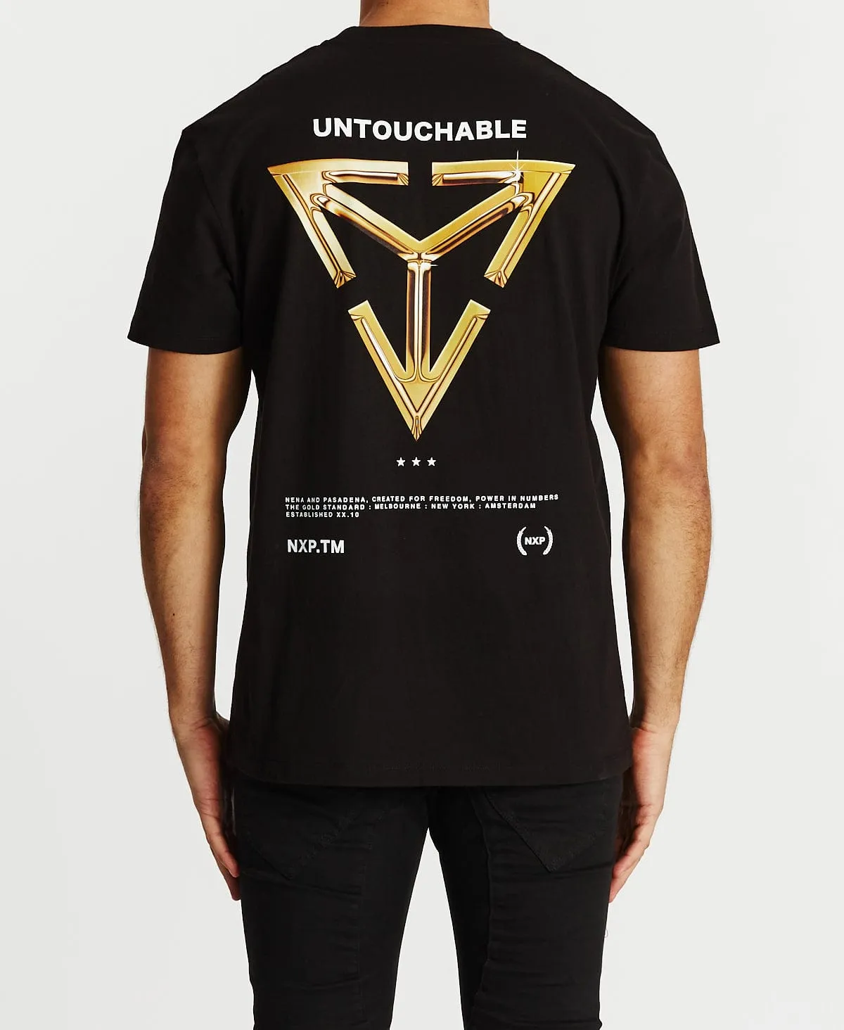 Untouchable Relaxed T-Shirt Jet Black sold by Neverland