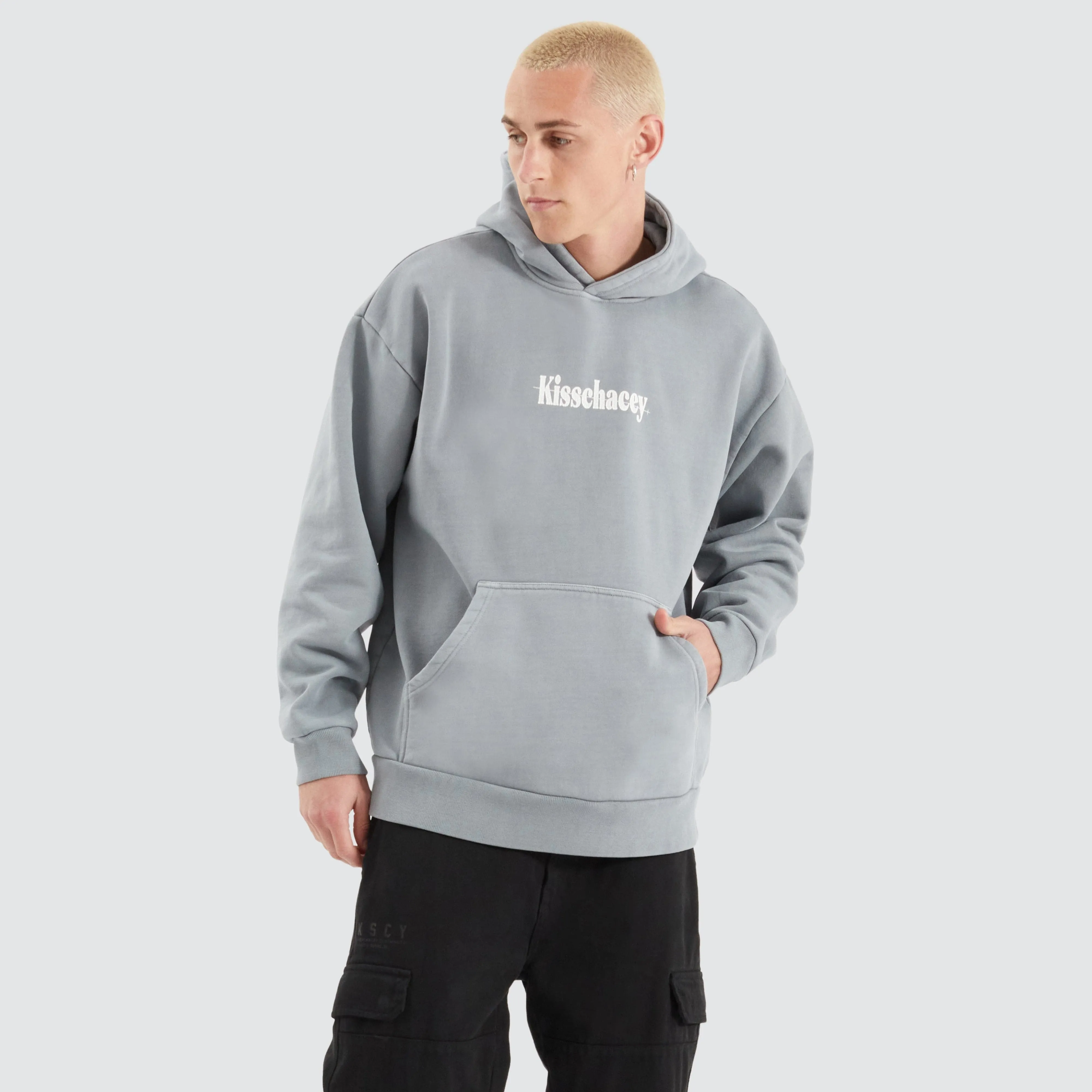 Faded Heavy Relaxed Hoodie Pigment Ultimate Grey sold by Neverland product image thumbnail 3