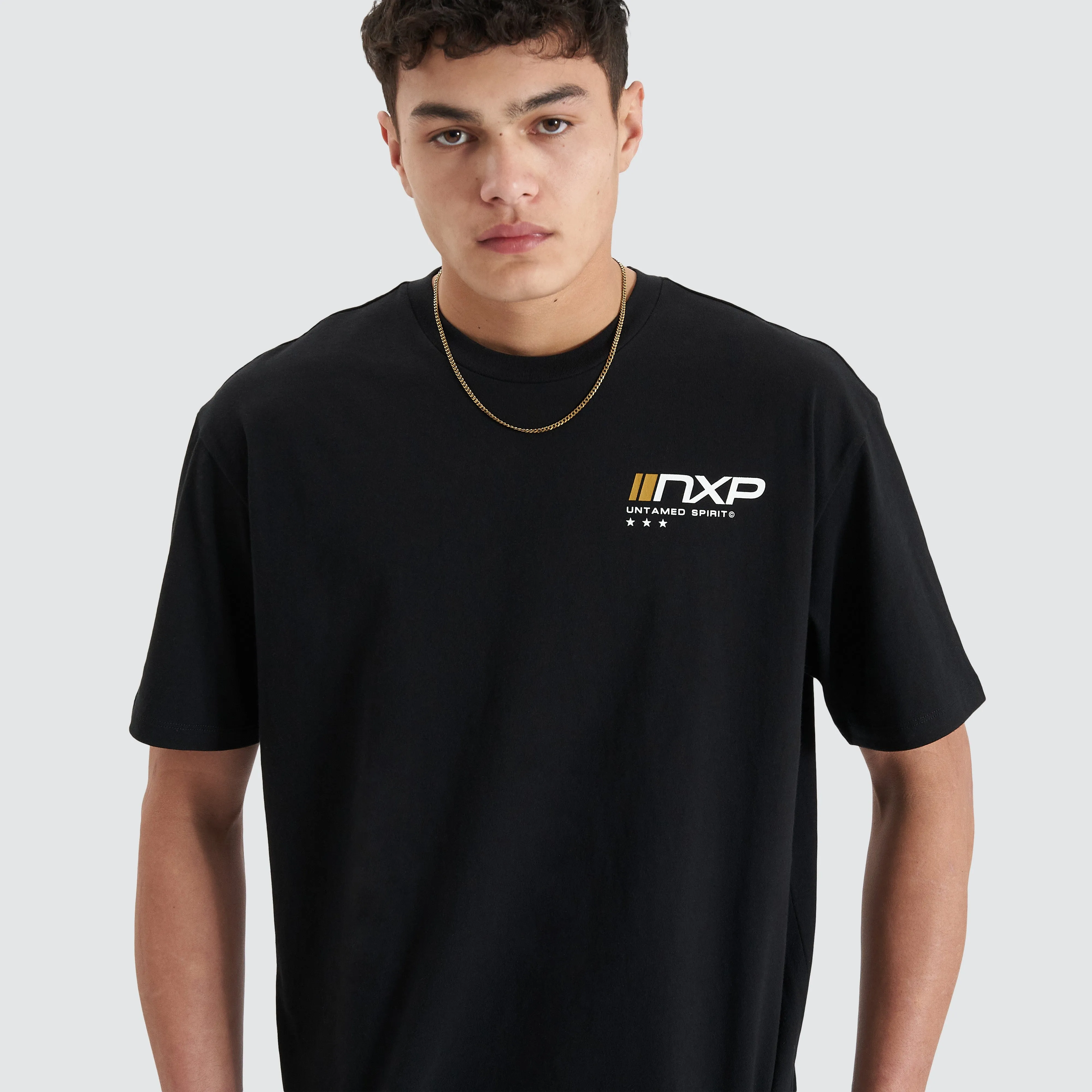 Dynamic Heavy Box Fit Tee Jet Black sold by Neverland product image thumbnail 2