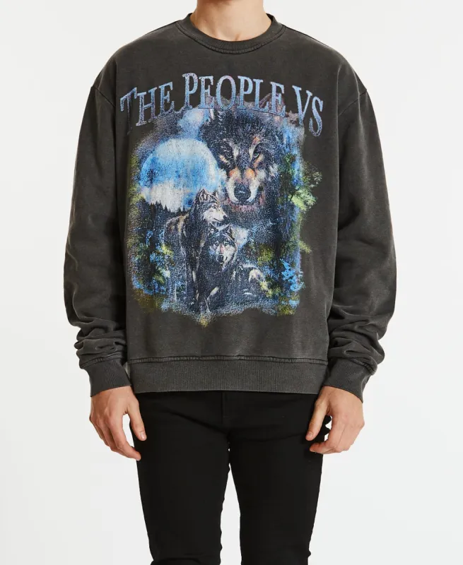 Nocturnal Crew Jumper Vintage Black sold by Neverland