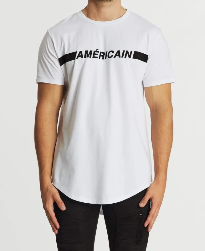 Glacial Dual Curved T-Shirt White sold by Neverland