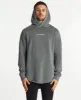Life Line Dual Curved Hoodie Pigment Charcoal sold by Neverland