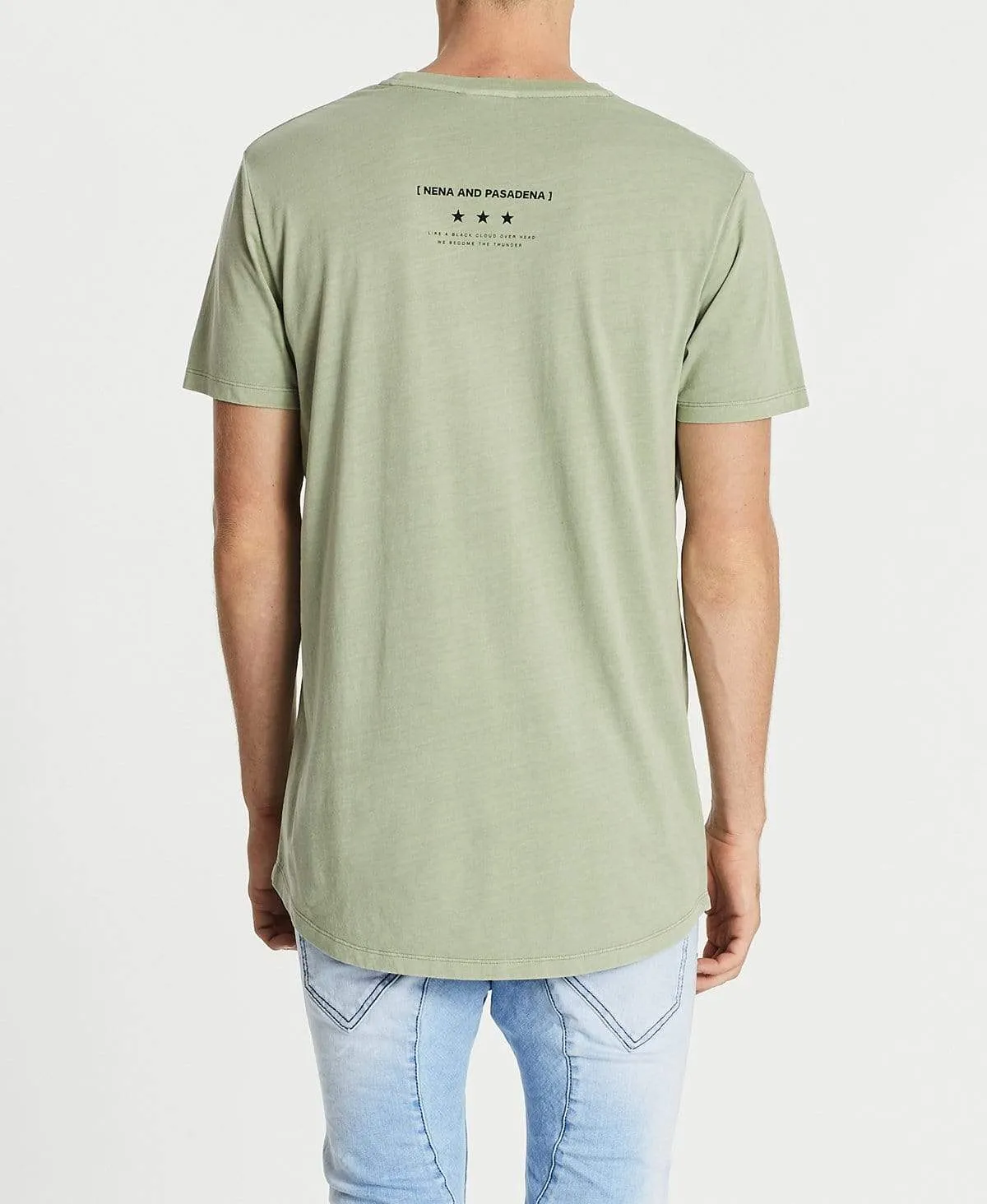 Thunder Scoop Back T-Shirt Pigment Tea sold by Neverland product image thumbnail 2