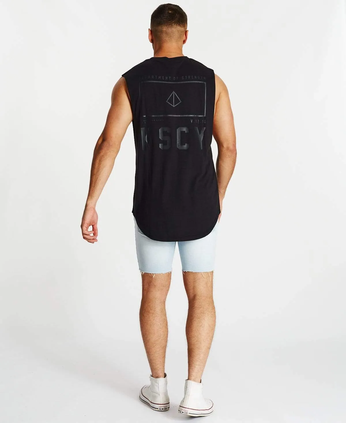 Vain Dual Curved Muscle Tee Jet Black sold by Neverland product image thumbnail 5