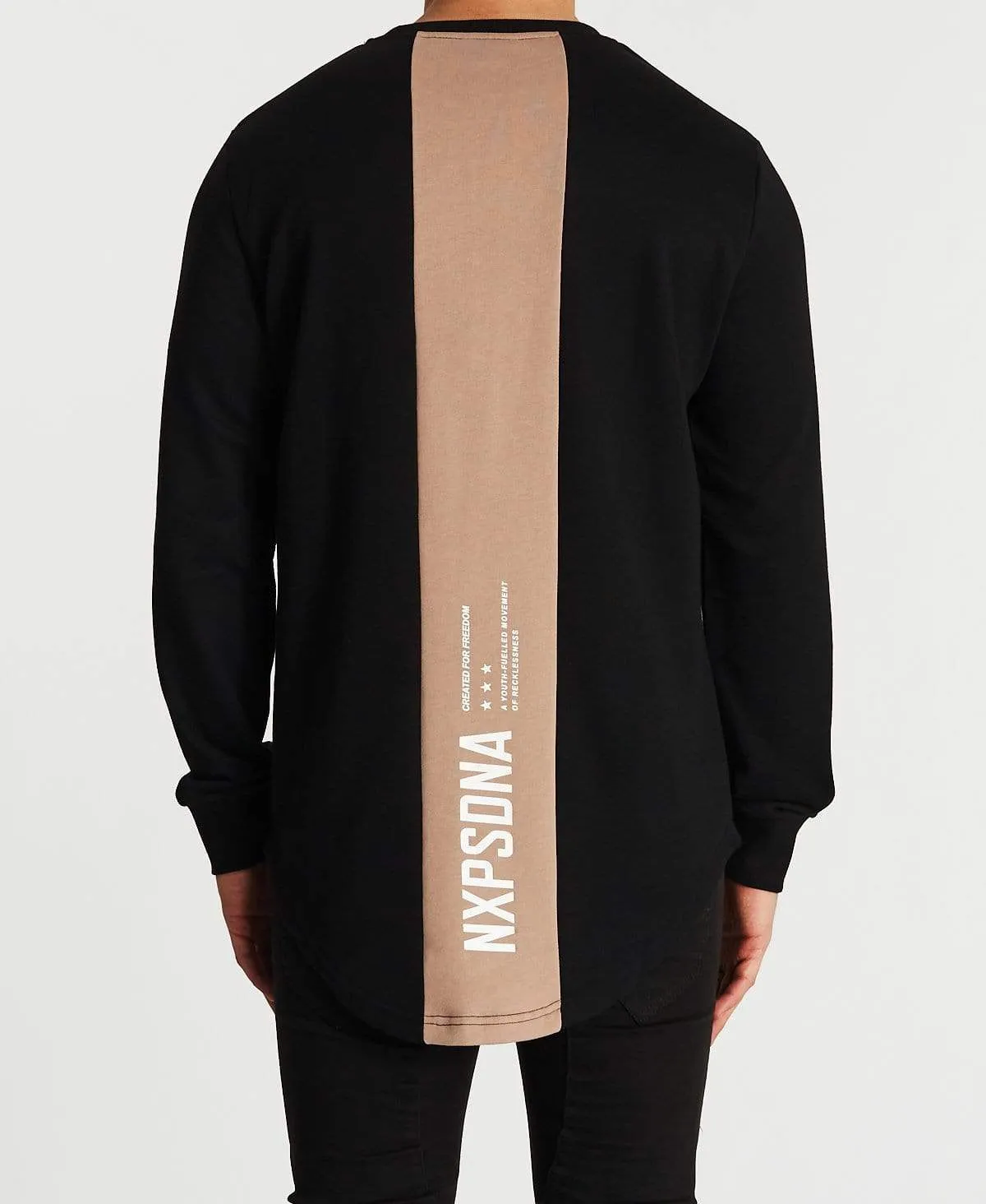 Be Free Dual Curved Jumper Black/Warm Taupe sold by Neverland