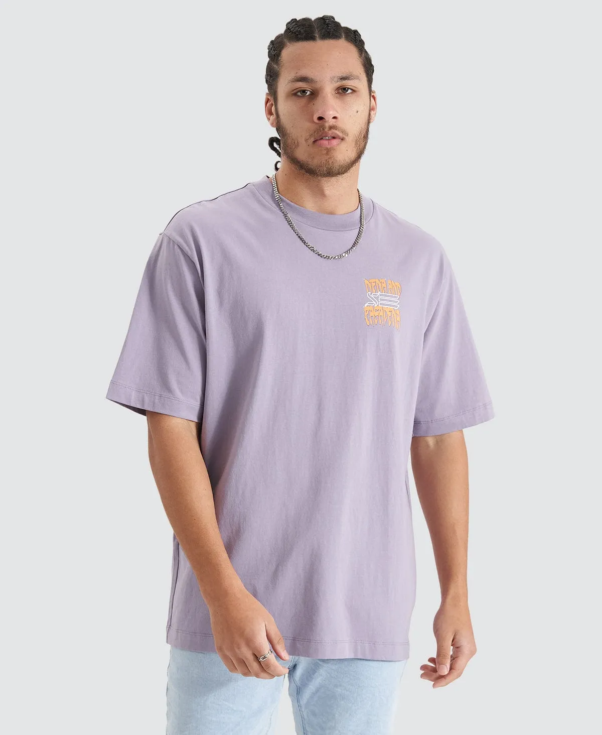 Thunder Heavy Oversized Tee Purple Ash sold by Neverland product image thumbnail 3