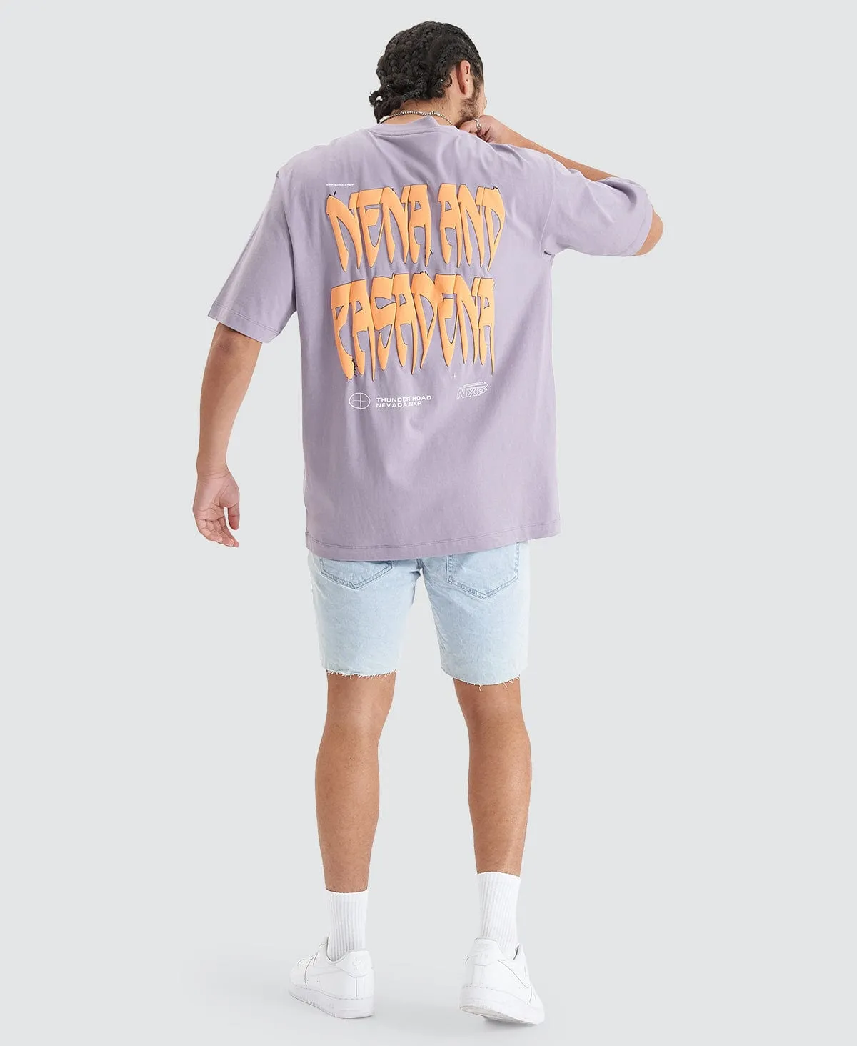 Thunder Heavy Oversized Tee Purple Ash sold by Neverland product image thumbnail 4