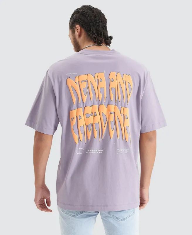 Thunder Heavy Oversized Tee Purple Ash sold by Neverland