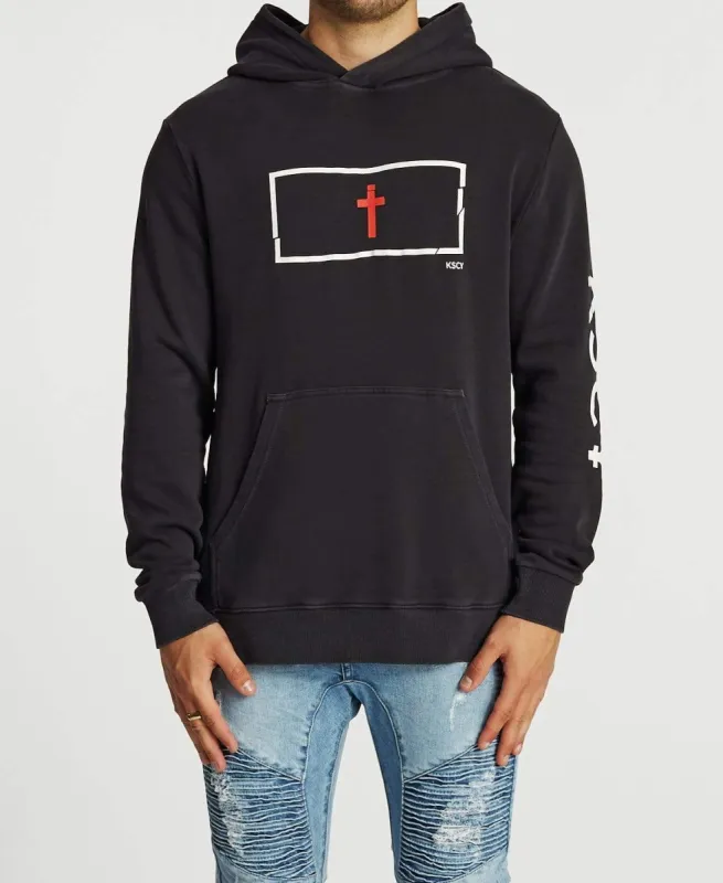 Helpless Step Hem Hoodie Pigment Asphalt sold by Neverland