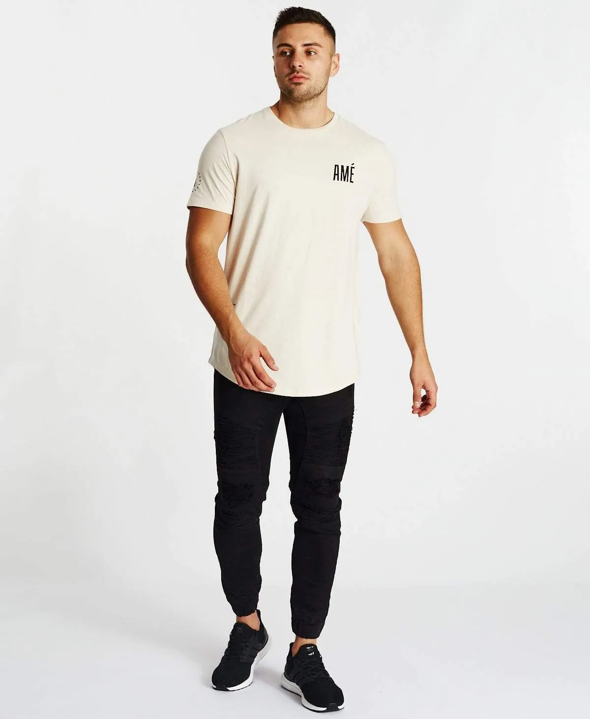 A La Fin Dual Curved T-Shirt Sand sold by Neverland product image thumbnail 4