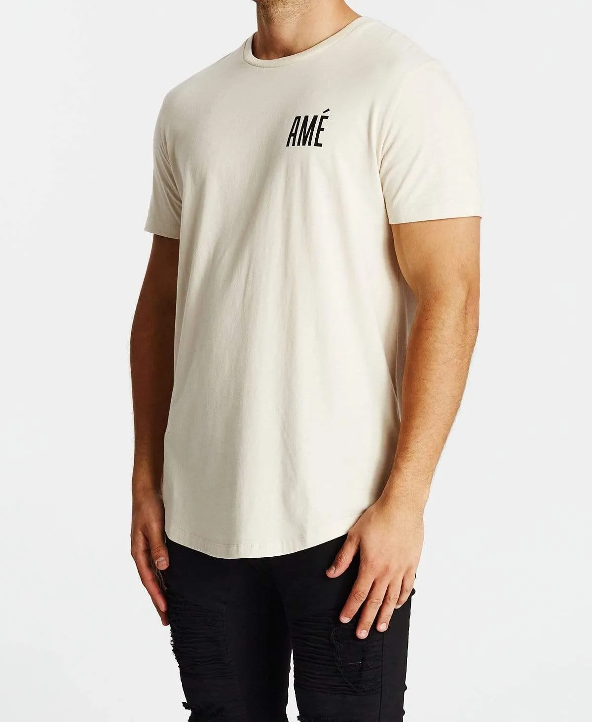 A La Fin Dual Curved T-Shirt Sand sold by Neverland product image thumbnail 3