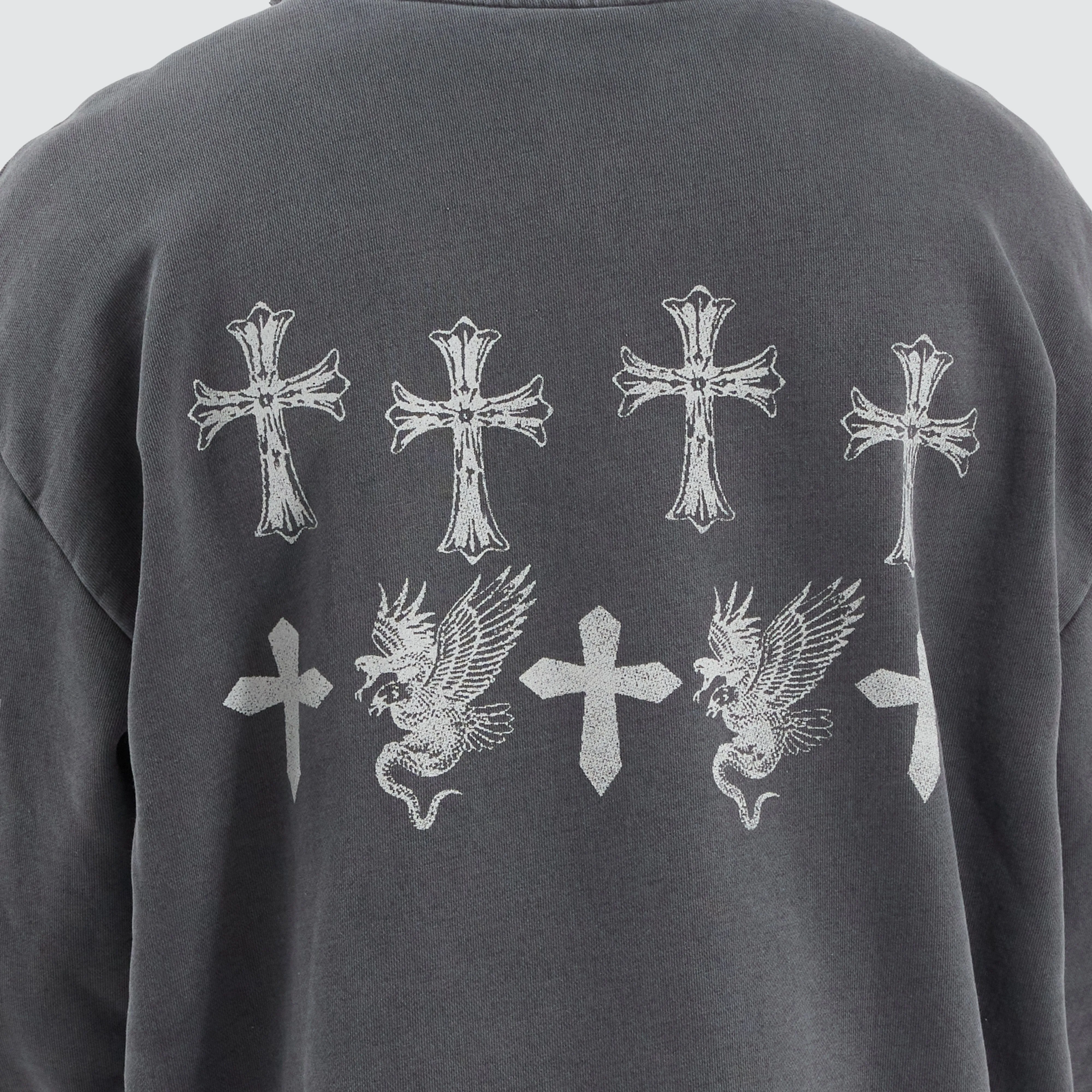 Last Frontier Heavy Relaxed Hoodie Pigment Asphalt sold by Neverland product image thumbnail 4