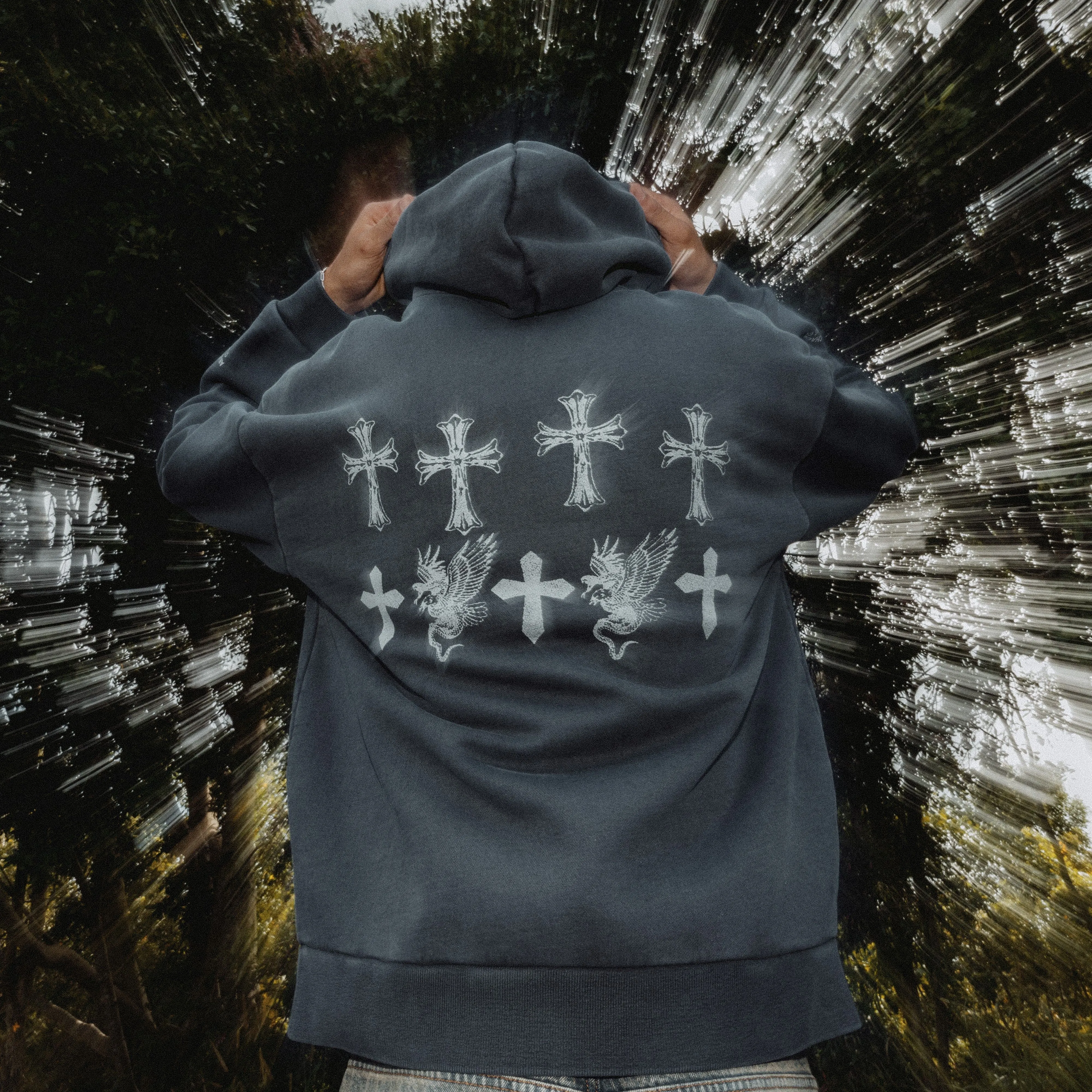 Last Frontier Heavy Relaxed Hoodie Pigment Asphalt sold by Neverland product image thumbnail 3