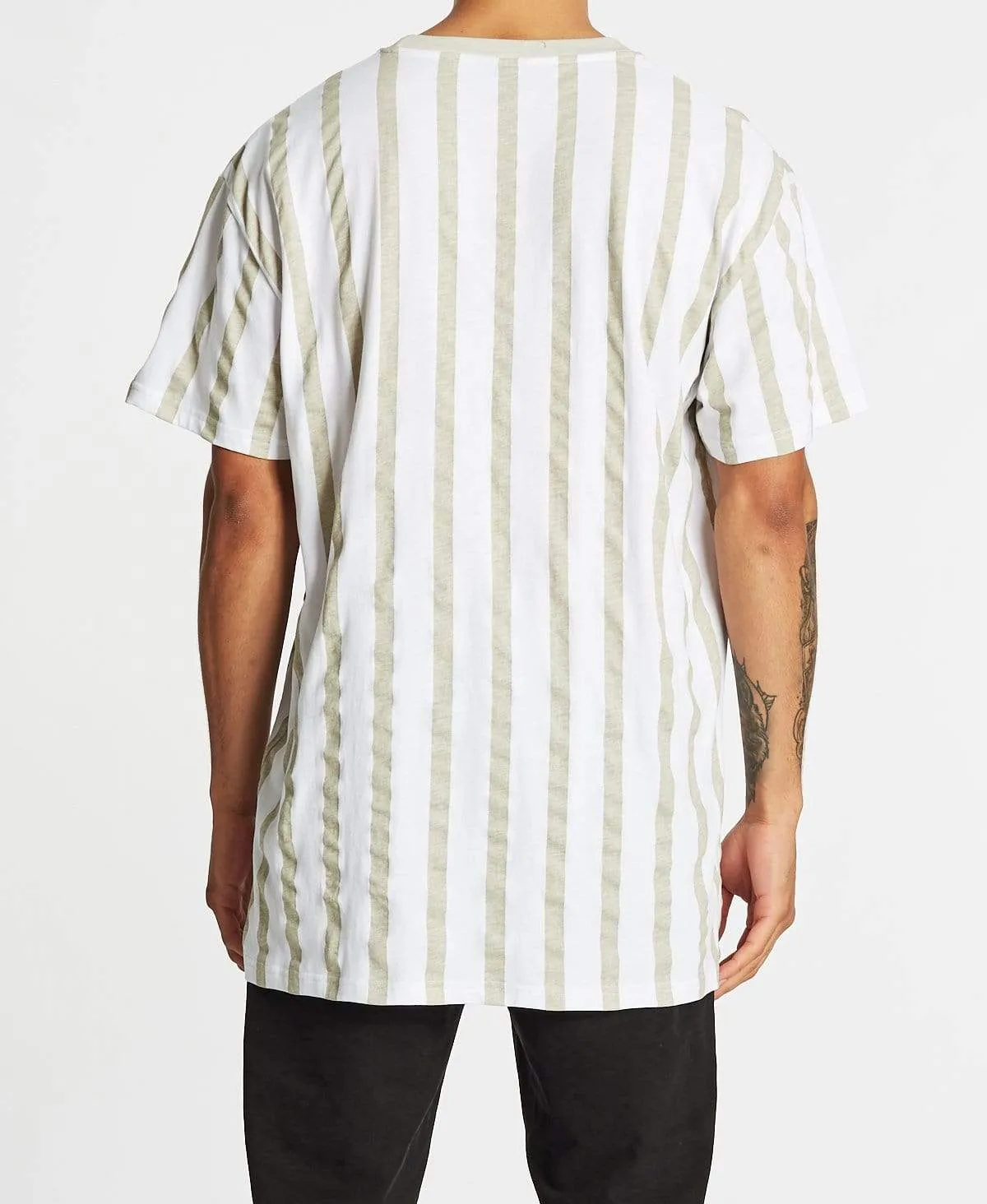 Hollow Relaxed T-Shirt Sand/White Stripe sold by Neverland product image thumbnail 2