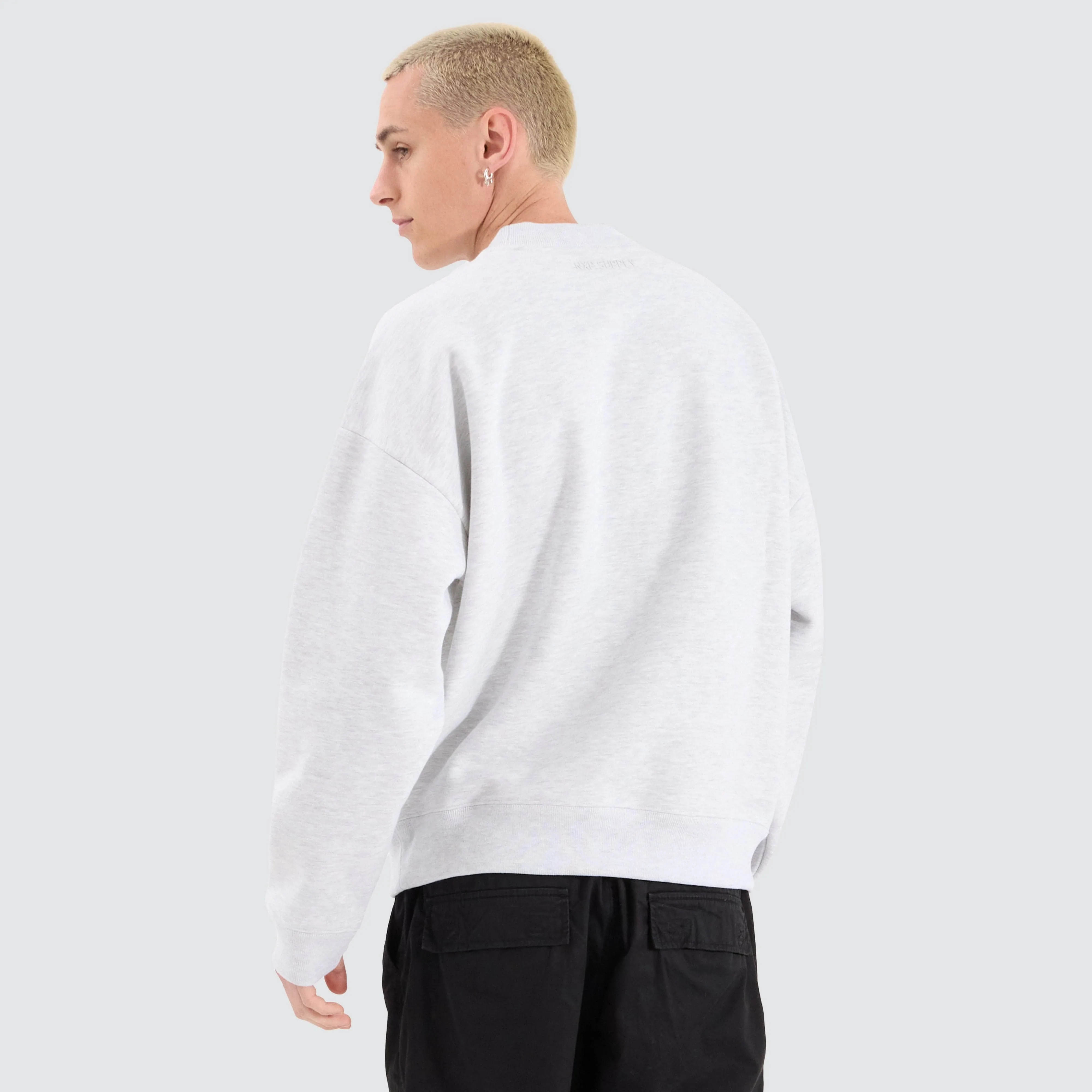 Tulsa Box Fit Sweater Snow Marle sold by Neverland product image thumbnail 2