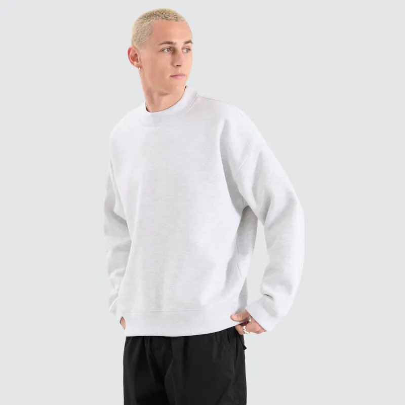 Tulsa Box Fit Sweater Snow Marle sold by Neverland