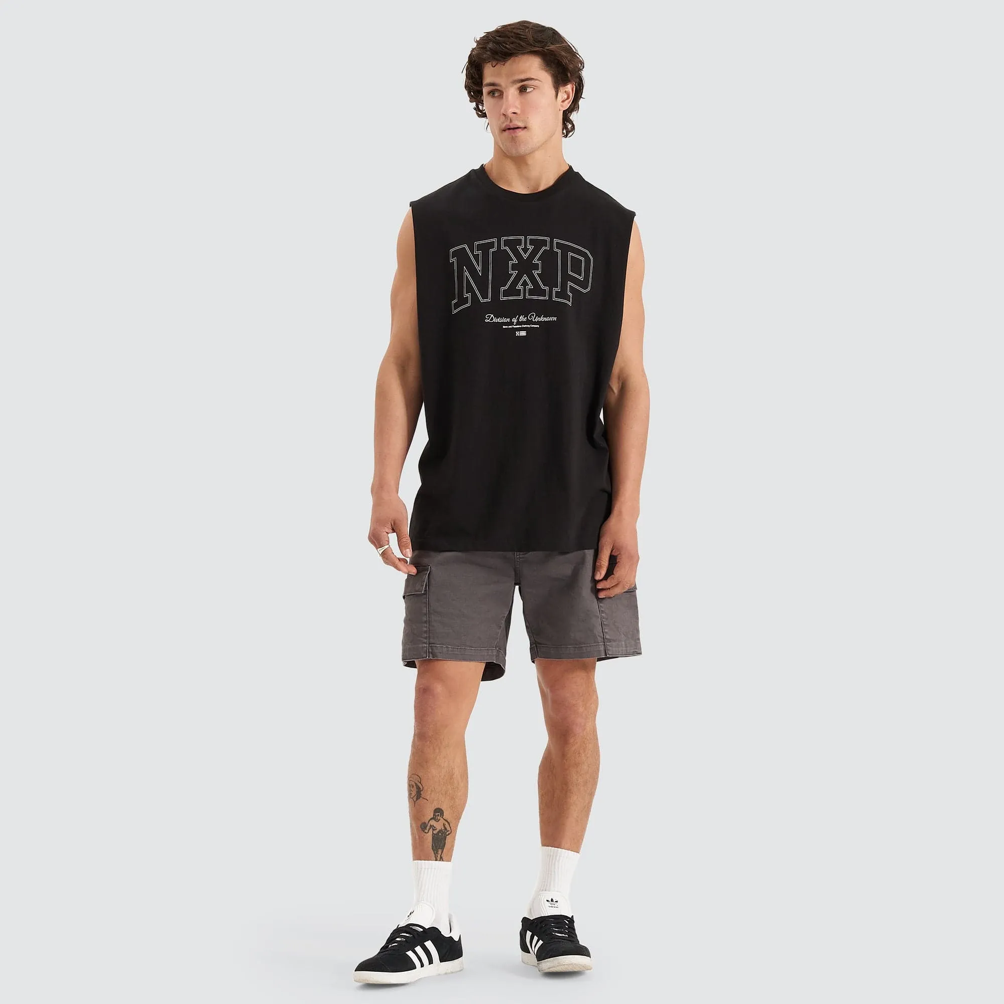 Division Relaxed Muscle Tee Jet Black sold by Neverland product image thumbnail 5