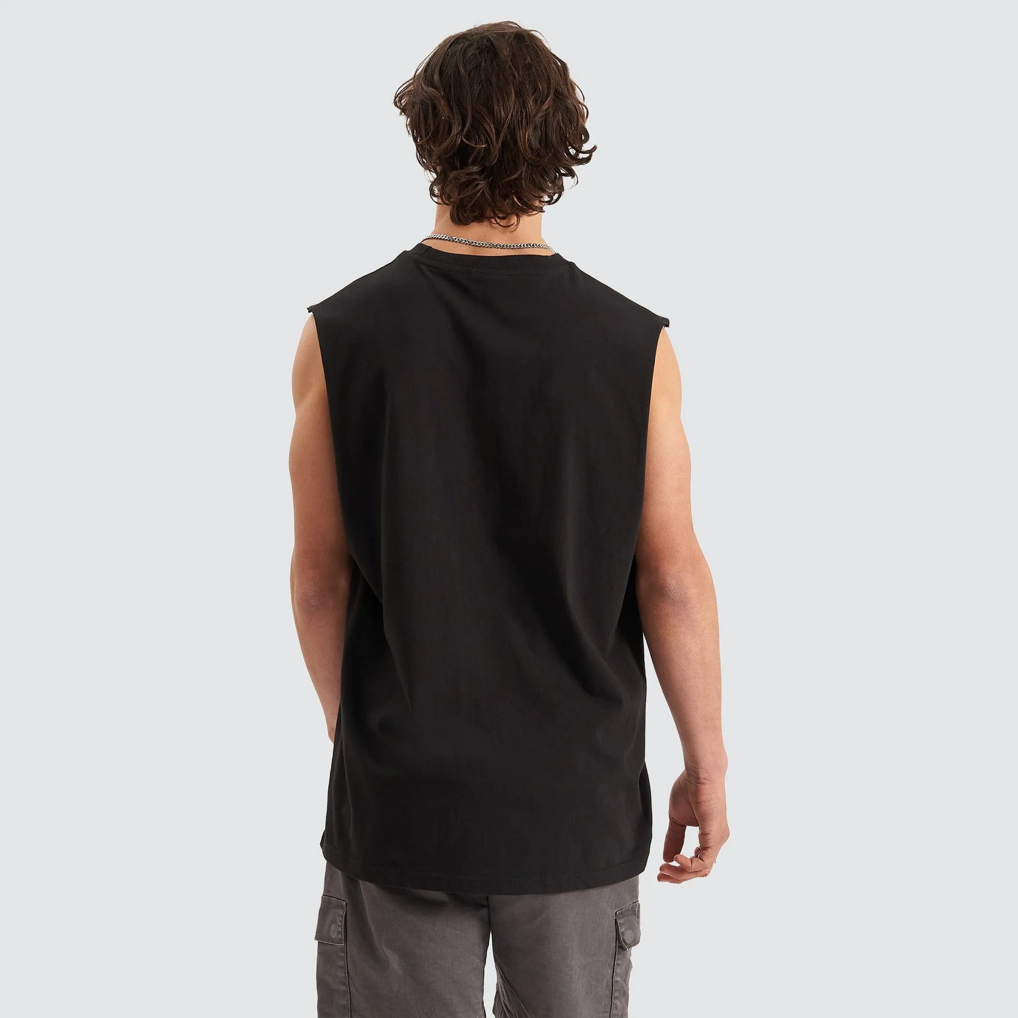 Division Relaxed Muscle Tee Jet Black sold by Neverland product image thumbnail 3