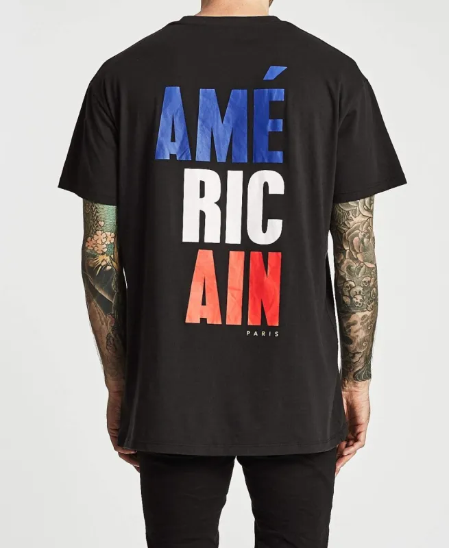 Intemporel Box Fit T-Shirt Jet Black sold by Neverland