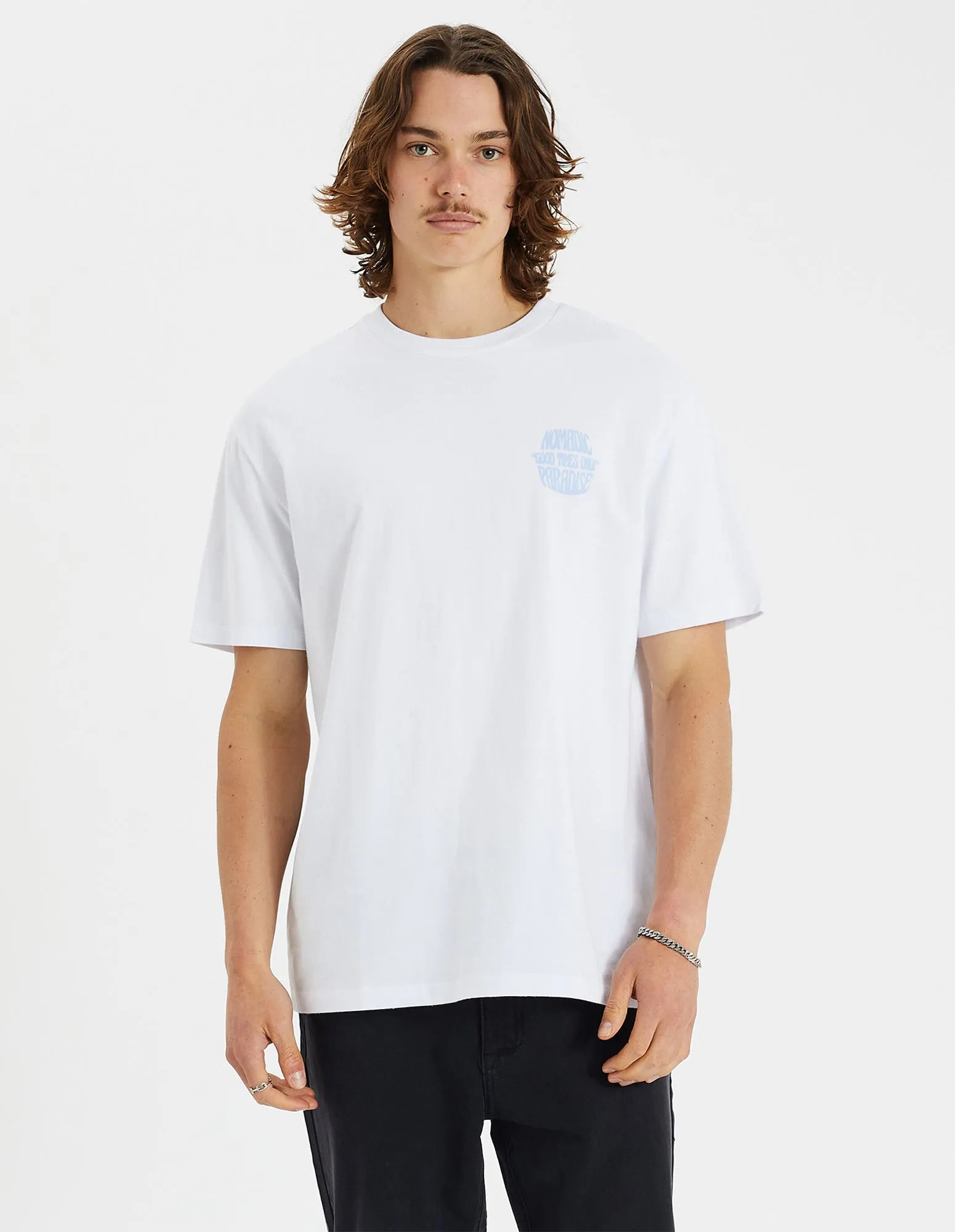Exhale Relaxed Tee Optical White sold by Neverland product image thumbnail 2