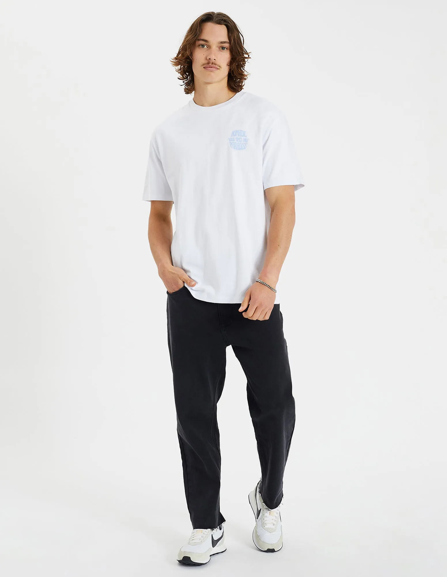 Exhale Relaxed Tee Optical White sold by Neverland product image thumbnail 5