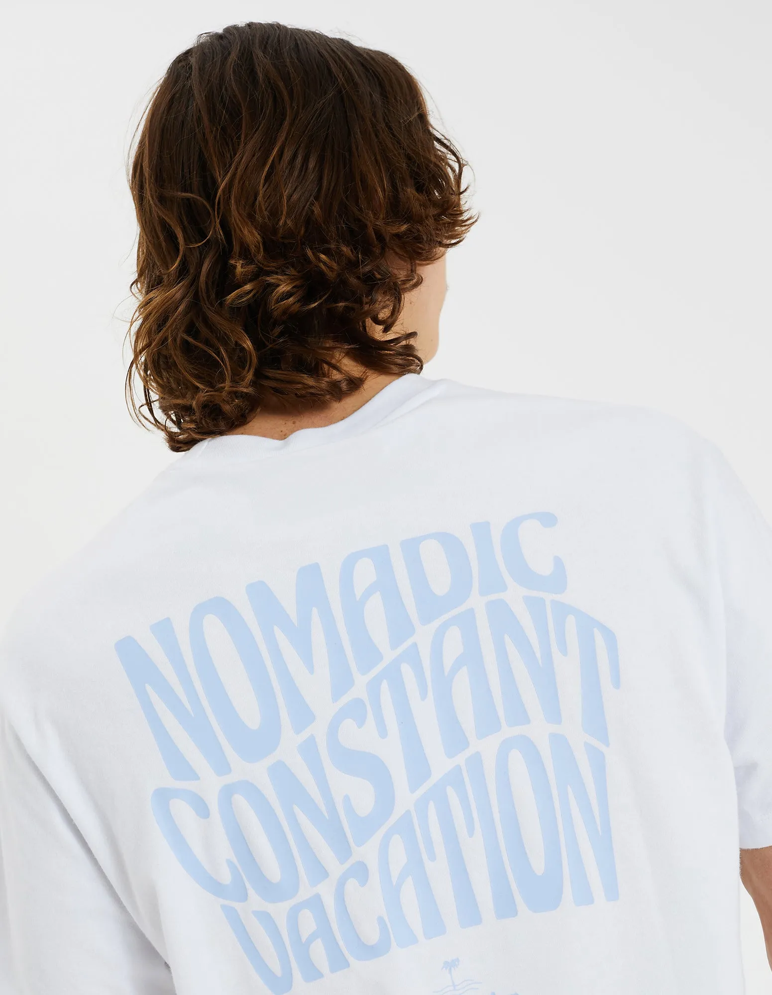 Exhale Relaxed Tee Optical White sold by Neverland product image thumbnail 3