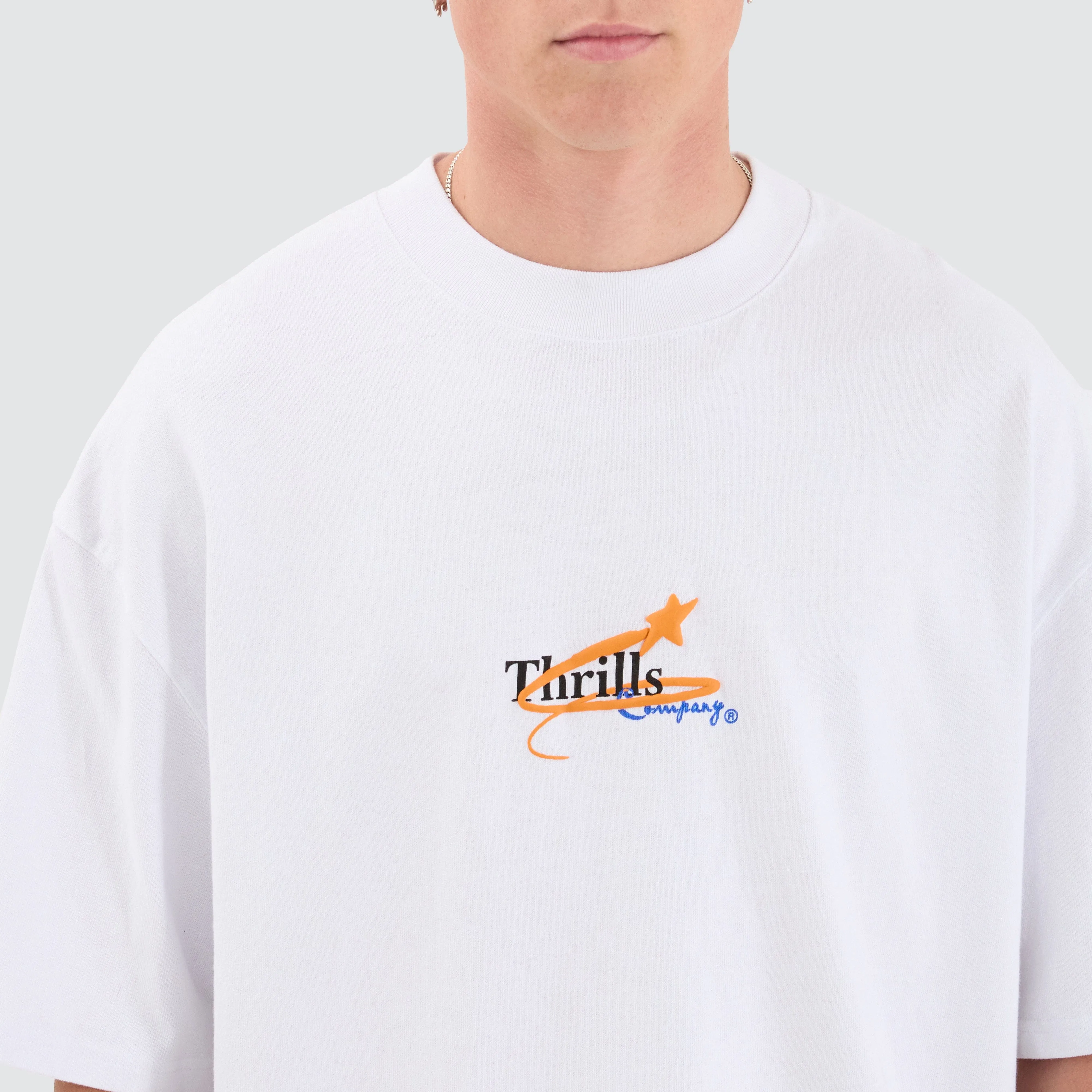 Earthdrone Box Fit Oversized Tee White sold by Neverland product image thumbnail 2