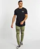 Paradise State Dual Curved T-Shirt Acid Black sold by Neverland