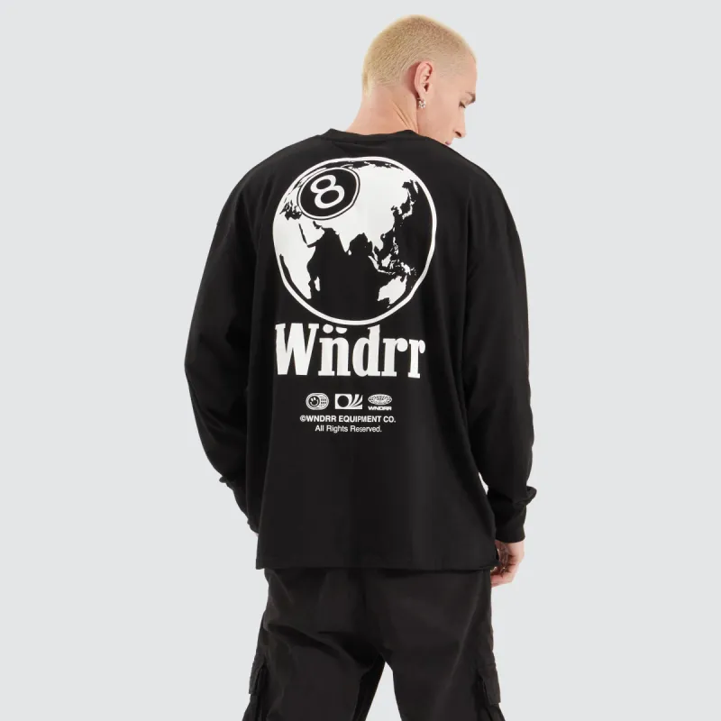 8 Ball Longsleeve Tee Black sold by Neverland