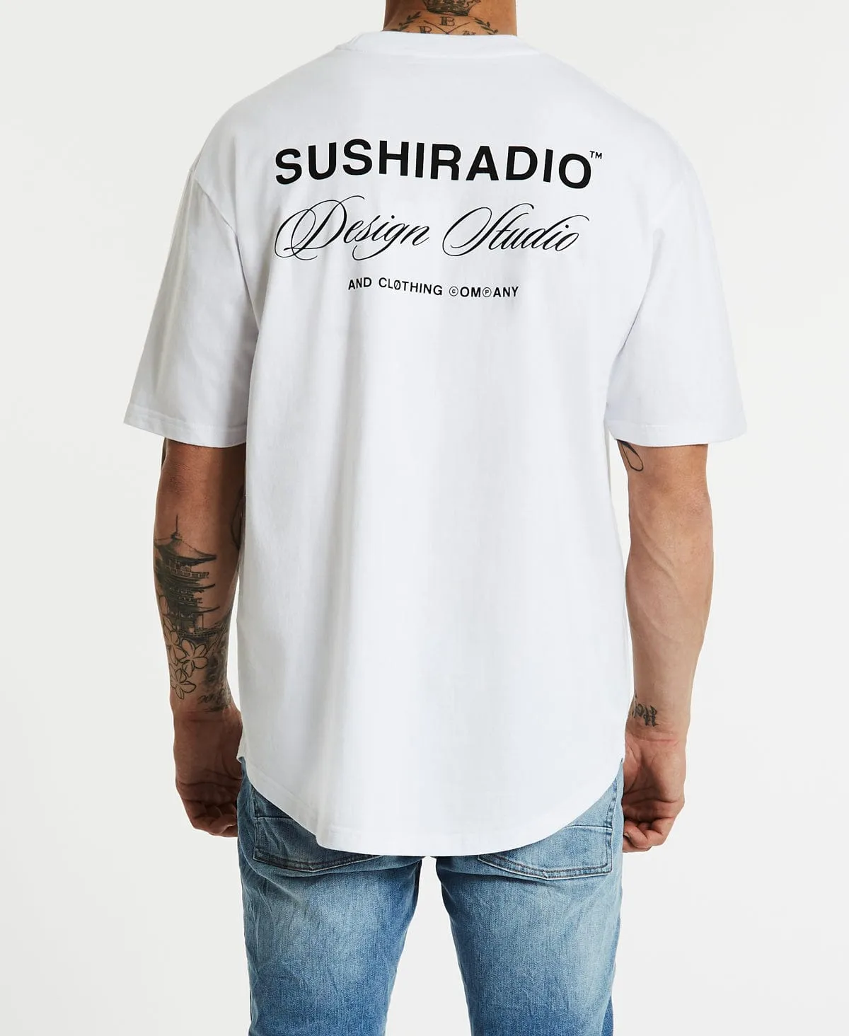 Stinger Box Fit Scoop T-Shirt White sold by Neverland product image thumbnail 3