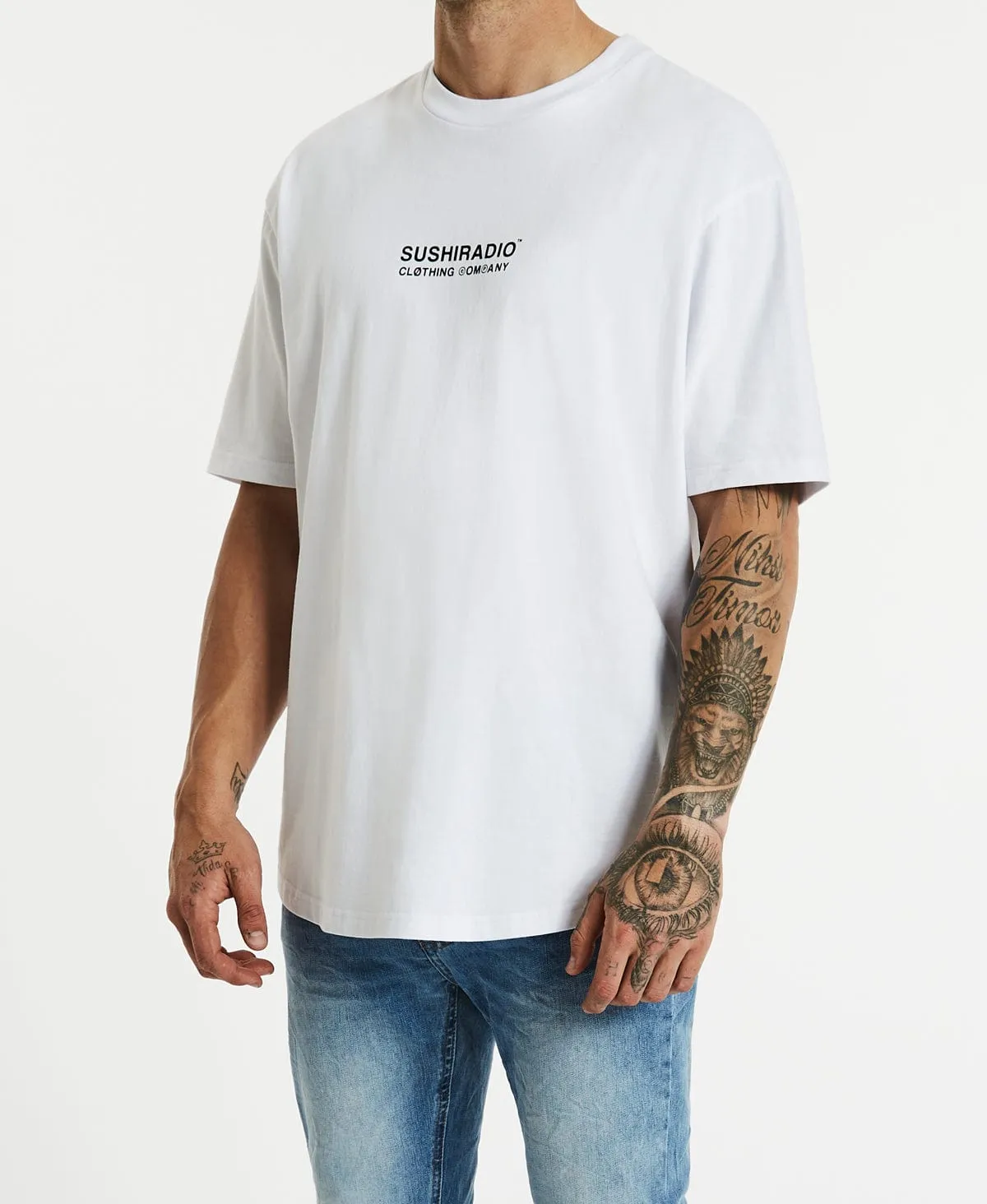 Stinger Box Fit Scoop T-Shirt White sold by Neverland product image thumbnail 5