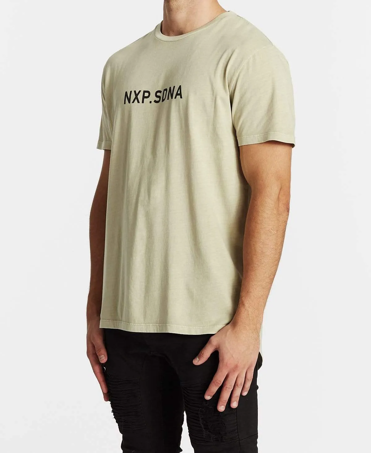 Raised Cape Back T-Shirt Pigment Sand sold by Neverland product image thumbnail 3