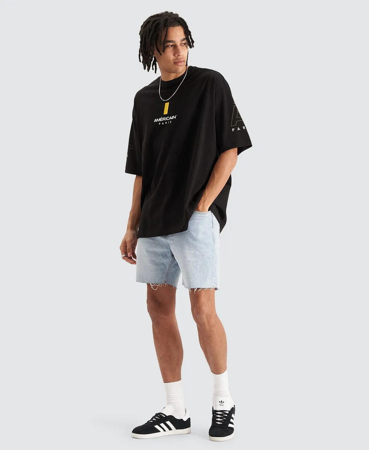 Remi Extra Oversized T-Shirt Jet Black sold by Neverland product image thumbnail 3